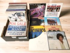 Vinyl LP records to include The Beach Boys, The Hollies, The Monkees, The Kinks, Cher,