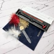 A Swatch Watch 'Plume de Fete' and another 'Point of View' (2)
