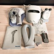 A Life & Beauty face mask, facial massager, etc.