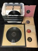 A quantity of vinyl 78's including a recording of King George V opening the Tyne Bridge,