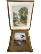 Frank Arnold : At sundown, watercolour, 35 cm x 25 cm,