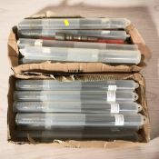 A quantity of Duotool 450 mm flat chisels.