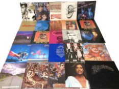 Vinyl LP records including Slade, Bob Marley and the Wailers, Depeche Mode, Stevie Wonder, Madonna,