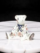 A Royal Crown Derby Teddy Bear William paperweight, with original box.