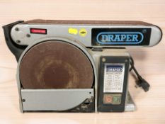 A Draper bench top sander.