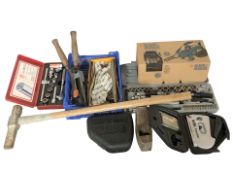 A group of tools including a Stanley Bailey No.