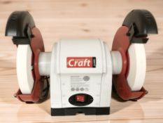 An Axminster Craft AC200BG bench grinder.