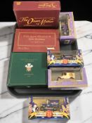 A group of boxed die cast vehicles and sets including Lledo The Queen Mother commemorative set,