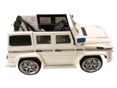 A child's electric jeep.