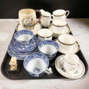 Various tea china including Coalport Riviera, Maling, Shelley, a Carlton Ware mug,