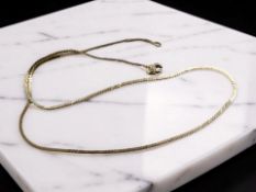 A 9ct gold chain CONDITION REPORT: 2.3g. Clasp not functioning.