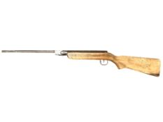 A 20th century break-action air rifle marked 'Foreign' and numbered 256833, .177 caliber.