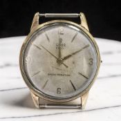 A gent's 9ct gold Tudor Royal wristwatch, case back with presentation inscription,