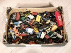 Assorted play-worn 20th century die cast vehicles including Corgi and Dinky.