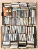 A large quantity of CDs, mixed genres.