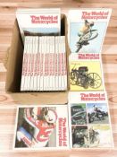 A collection of The World of Motorcycles illustrated encyclopedias.