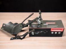 A hoverboard in box and a further ride-on board.