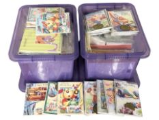 A large quantity of birthday cards.