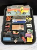 A Dinky Toys 963 road grader die cast model, a further Dinky boxed 1954 Ford V8 Pilot,