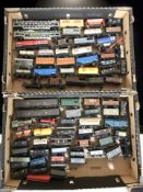 A collection of OO gauge rolling stock including Graham Farish, Hornby, etc.