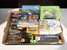 Boxed and unboxed die cast models including Matchbox, Revel, Cameo, etc.