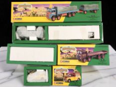 Three Corgi Classics The Showman's Range die cast models 24401 Leyland eight wheel rigid truck set