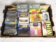 Boxed die cast cars and other vehicles including Lledo and Corgi.