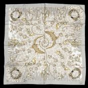 A Cartier silk scarf, 90cm by 90cm,