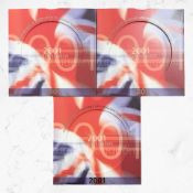 Three Royal Mint Brilliant Uncirculated Coin Collections 2001