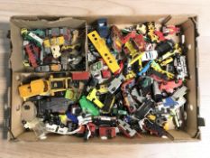 A collection of play-worn 20th century die cast vehicles including Matchbox, Superfast,