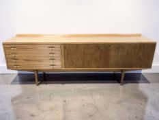An Archie Shine teak Hamilton sideboard, designed by Robert Heritage, 230 cm x 52 cm x 80 cm.