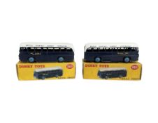 Two Dinky Toys die cast vehicles : 283 B.O.A.C. Coach, both in original boxes.