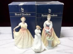 A Royal Doulton Sentiments figure 'Thank You' HN3390,