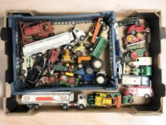 A collection of play-worn 20th century die cast vehicles including Dinky.