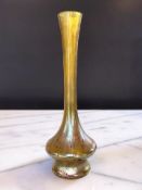 A Loetz iridescent glass vase, height 25.