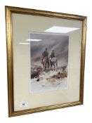 After Keith Proctor : Pressing On, artist's proof, signed in pencil, 23 cm x 30 cm.