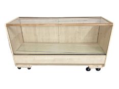 A modern shop display counter,