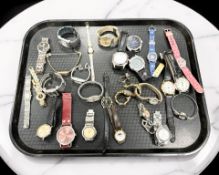 Assorted lady's and gent's wristwatches including Lorus, Citizen, Citron, Avia,