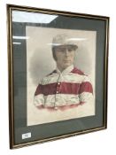 A 19th century colour print issued by the Illustrated Sporting Dramatic News depicting Tom Cannon ,