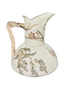 A Royal Worcester Blush Ivory jug, shape 1378, height 17 cm.