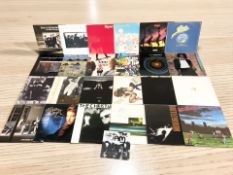 Vinyl LP records including Michael Jackson, Talking Heads, Frankie Goes To Hollywood,