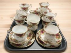 Twelve Royal Albert Old Country Roses tea cup,