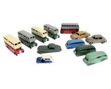 1950's-60's Dinky Toys Cars to include 157 Jaguar XK120, 139a Ford Sedan, 40g Morris Oxford,