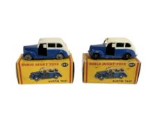 Two Dinky Toys die cast vehicles : 067 Austin Taxi, both in original boxes.