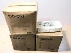 A large quantity of safety goggles.