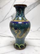 A Chinese cloisonne enamel baluster vase, circa 1900, height 27 cm.