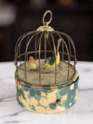 An early 20th century musical bird automaton, height 21 cm.