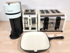 A Russell Hobbs toaster, a further toaster,