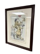 After Louis Raemaekers : Cartoon study of a lion, 22 cm x 33 cm.