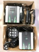 A group of disco lights.